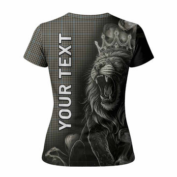 Haig Tartan Women T shirt Roaring Lion Heritage