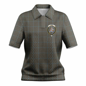 Haig Tartan Women’s Polo Sweater Top with Family Crest