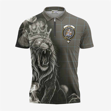 Haig Tartan Zipper Polo Shirt Roaring Lion Heritage
