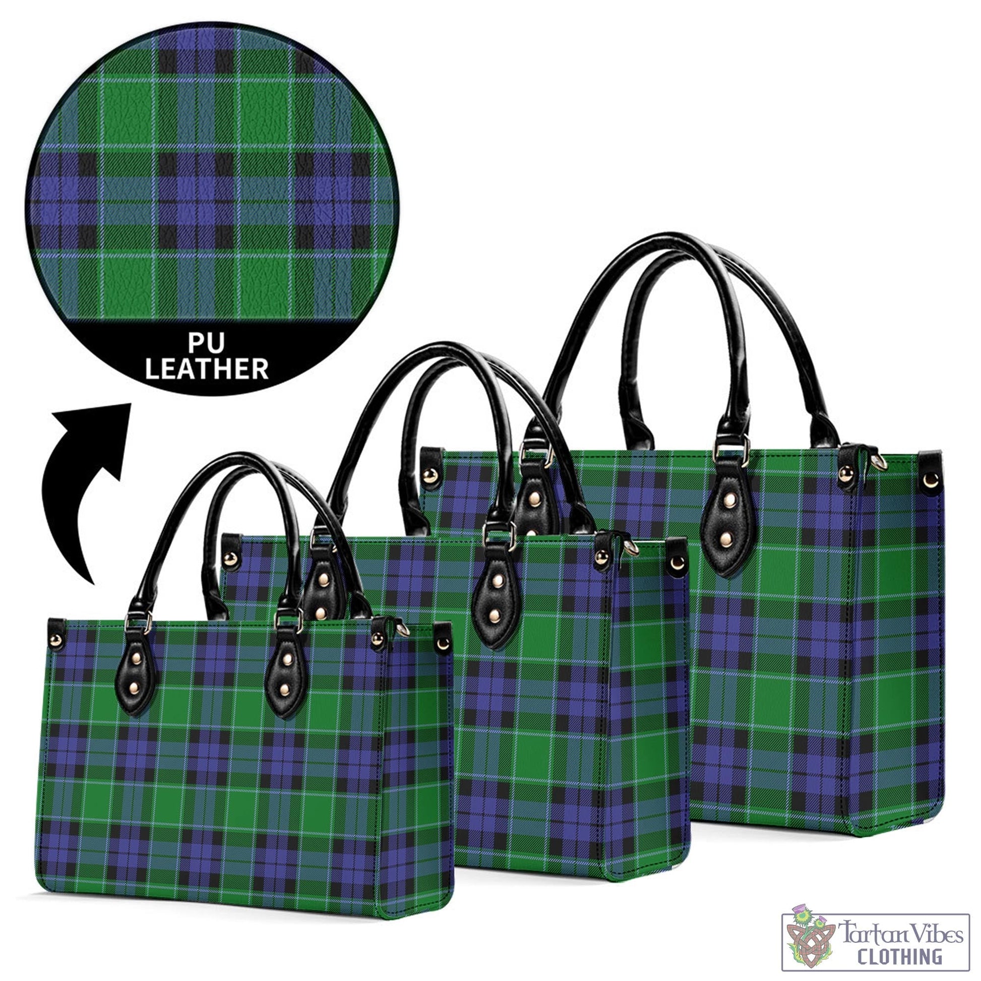 Haldane Tartan Luxury Leather Handbags - Tartan Vibes Clothing