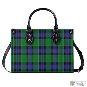 Haldane Tartan Luxury Leather Handbags L - Tartan Vibes Clothing