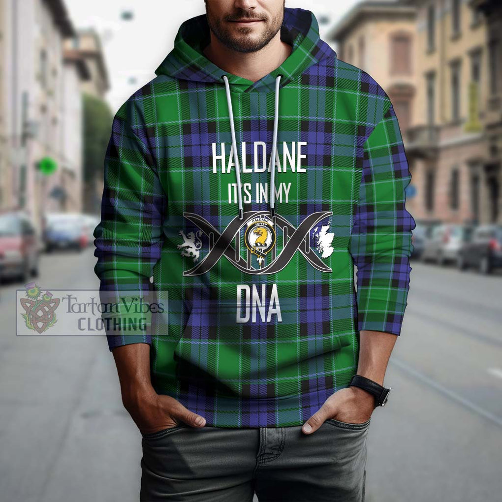 Haldane Tartan Hoodie with Family Crest DNA In Me Style Pullover Hoodie - Tartan Vibes Clothing