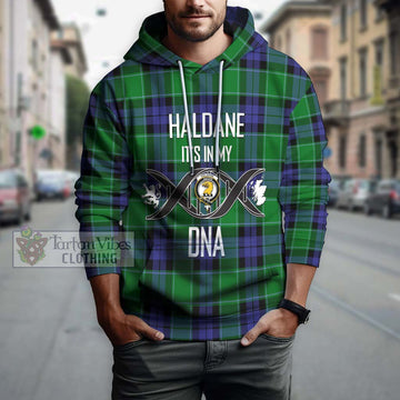 Haldane Tartan Hoodie with Family Crest DNA In Me Style Pullover Hoodie - Tartan Vibes Clothing