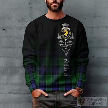 Haldane Tartan Sweatshirt Featuring Alba Gu Brath Family Crest Celtic Inspired Unisex - Tartan Vibes Clothing