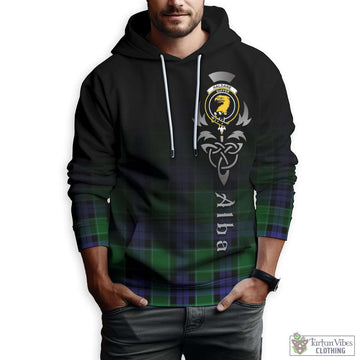 Haldane Tartan Hoodie Featuring Alba Gu Brath Family Crest Celtic Inspired Zip Hoodie - Tartan Vibes Clothing