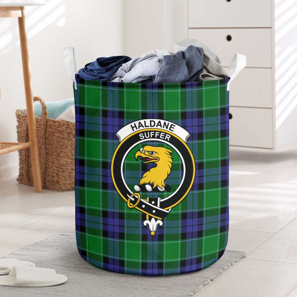 Haldane Tartan Laundry Basket with Family Crest One Size - Tartan Vibes Clothing