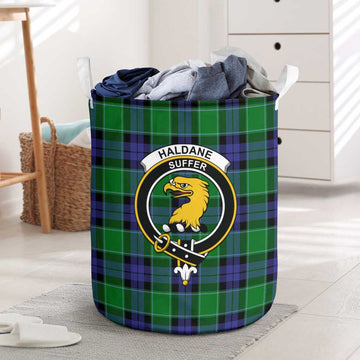 Haldane Tartan Laundry Basket with Family Crest One Size - Tartan Vibes Clothing
