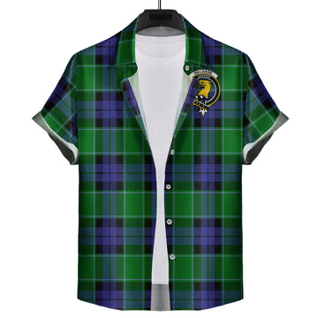 Haldane Tartan Hawaiian Shirt with Family Crest Kid - Tartan Vibes Clothing