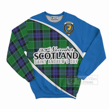 Haldane Family Crest Tartan Sweatshirt Celebrate Saint Andrew's Day in Style Unisex - Tartan Vibes Clothing