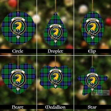 Haldane Tartan Christmas Aluminium Ornament with Family Crest Aluminium - Tartan Vibes Clothing