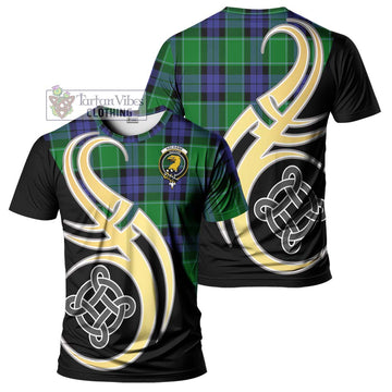 Haldane Tartan T-Shirt with Family Crest and Celtic Symbol Style Kid's Shirt - Tartan Vibes Clothing
