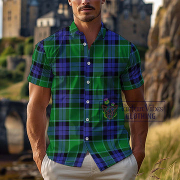 Haldane Tartan Cotton Hawaiian Shirt Kid - Tartan Vibes Clothing