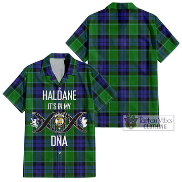 Haldane Tartan Hawaiian Shirt with Family Crest DNA In Me Style Kid - Tartan Vibes Clothing
