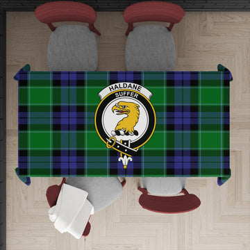 Haldane Tartan Tablecloth with Family Crest XL 57.1"x70.9"(145x180cm) - Tartan Vibes Clothing