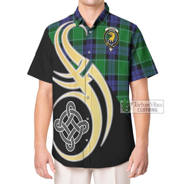 Haldane Tartan Hawaiian Shirt with Family Crest and Celtic Symbol Style Kid - Tartan Vibes Clothing