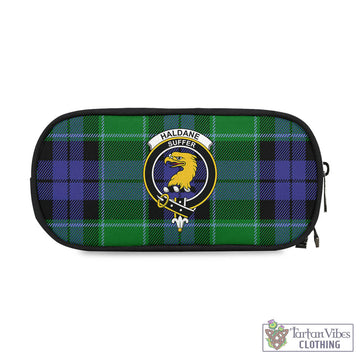 Haldane Tartan Pen and Pencil Case with Family Crest One Size 4.13*8.74 inch - Tartan Vibes Clothing