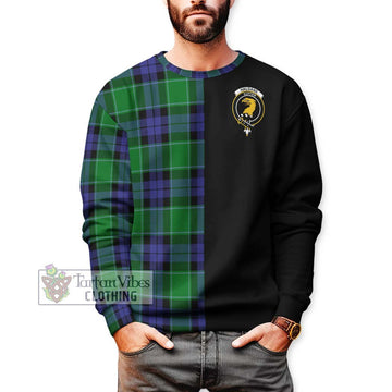 Haldane Tartan Sweatshirt with Family Crest and Half Of Me Style Unisex - Tartan Vibes Clothing