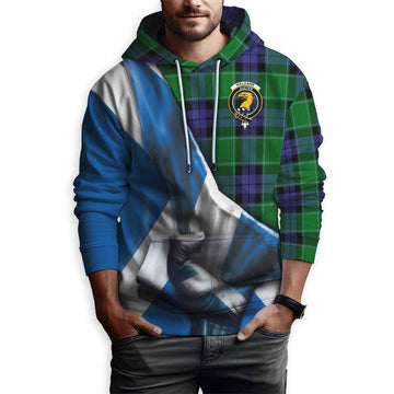 Haldane Tartan Hoodie with Family Crest Scotland Patriotic Style Pullover Hoodie - Tartan Vibes Clothing