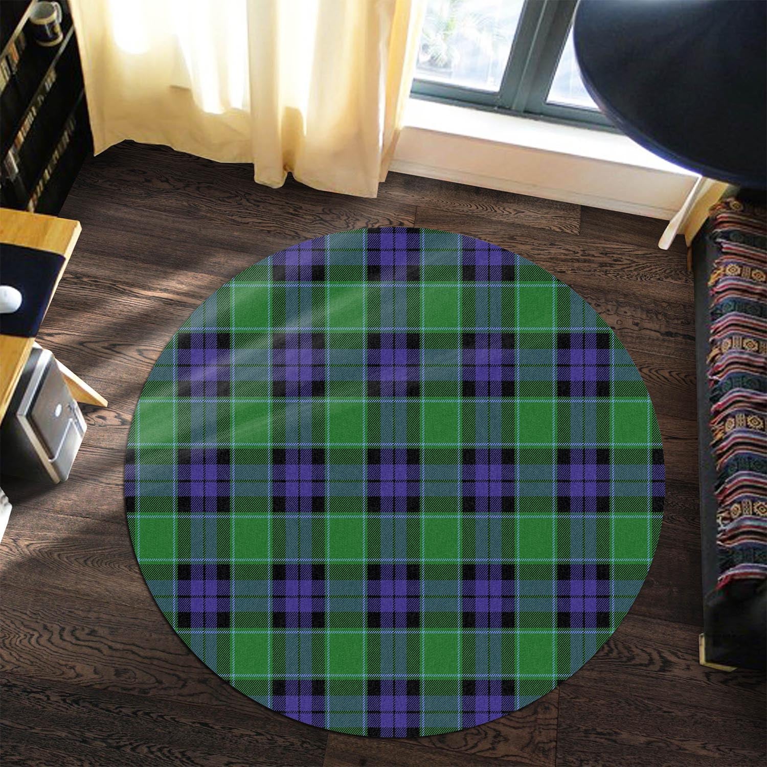 Haldane Tartan Round Rug Premium Round Rug - Tartan Vibes Clothing
