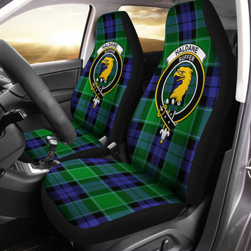 Haldane Tartan Car Seat Cover with Family Crest One Size - Tartan Vibes Clothing