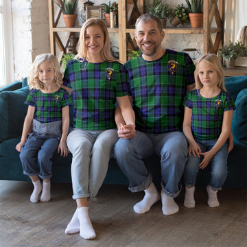 Haldane Tartan T-Shirt with Family Crest