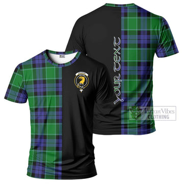 Haldane Tartan T-Shirt with Family Crest and Half Of Me Style Kid's Shirt - Tartan Vibes Clothing