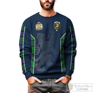 Haldane Tartan Sweater with Family Crest and Lion Rampant Vibes Sport Style