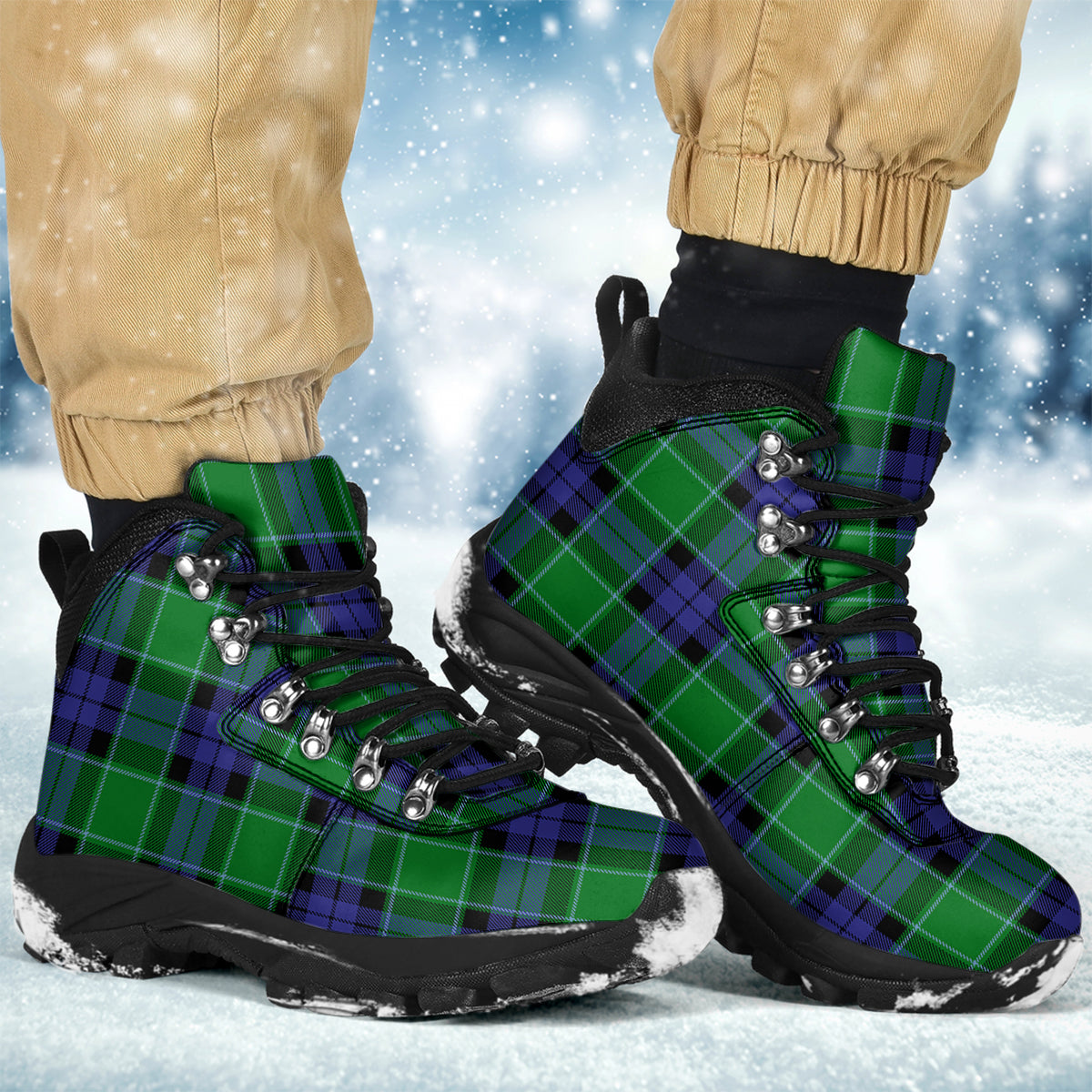Haldane Tartan Alpine Boots Men's Boots - Tartan Vibes Clothing
