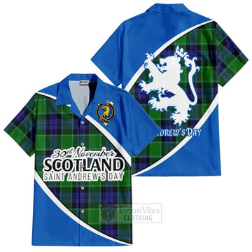 Haldane Family Crest Tartan Hawaiian Shirt Celebrate Saint Andrew's Day in Style Kid - Tartan Vibes Clothing