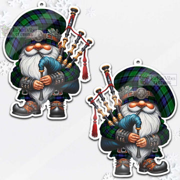 Haldane Tartan Bagpiper Gnome Christmas Ornament - Tartan Vibes Clothing