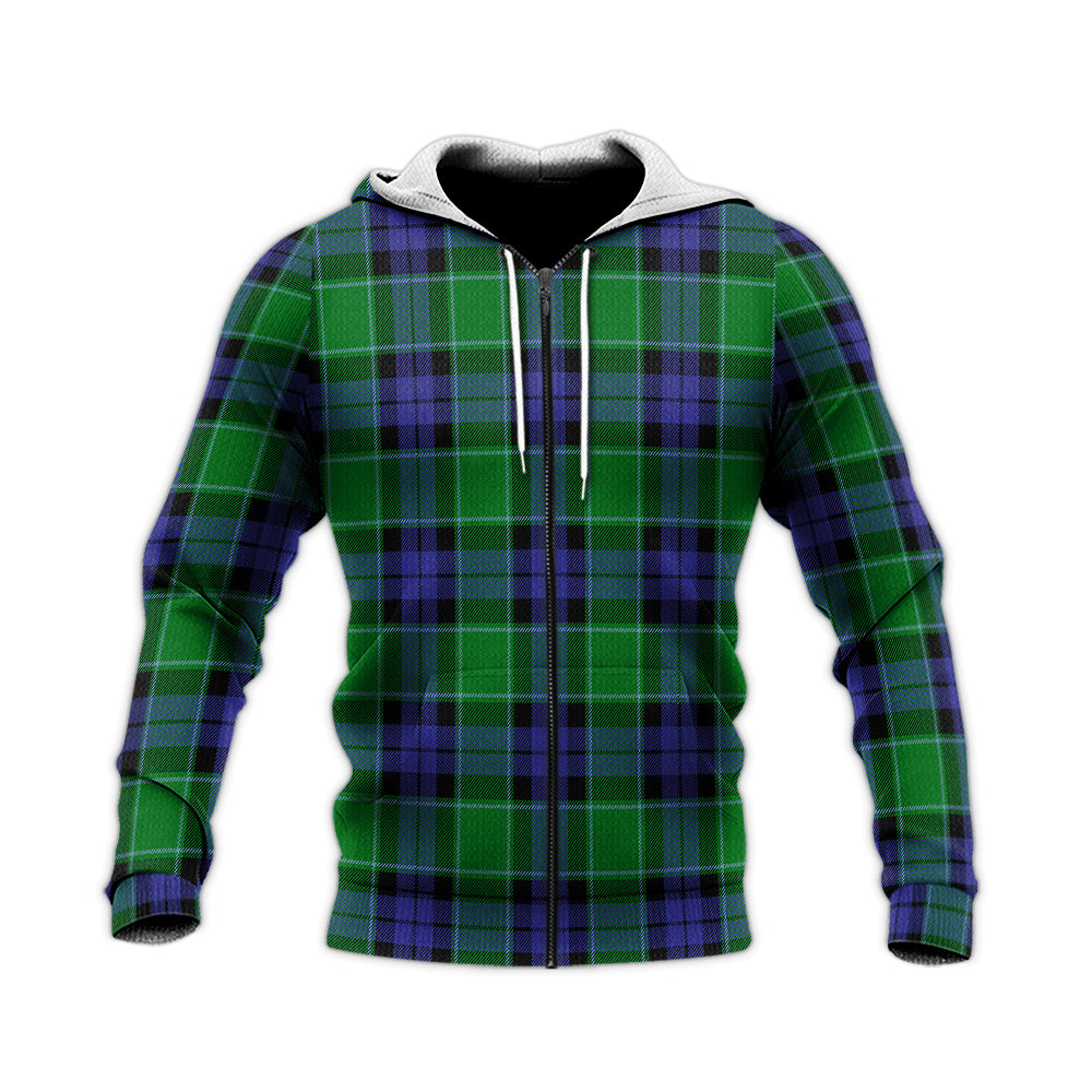 Haldane Tartan Knitted Hoodie - Tartan Vibes Clothing