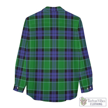 Haldane Tartan Women's Casual Shirt with Family Crest - Tartan Vibes Clothing