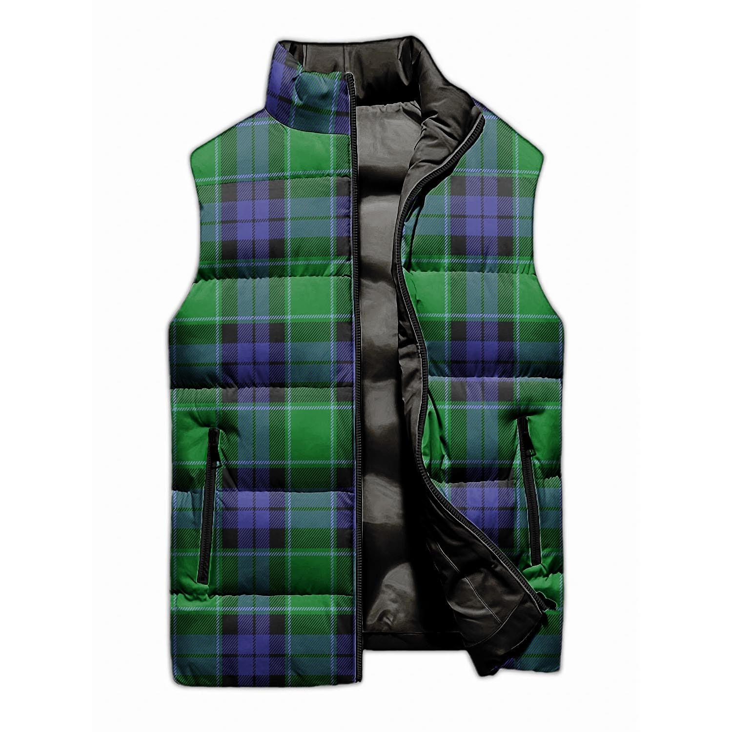 Haldane Tartan Sleeveless Puffer Jacket Unisex M - Tartan Vibes Clothing