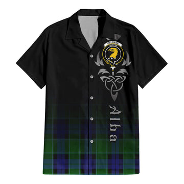 Haldane Tartan Hawaiian Shirt Shirt Featuring Alba Gu Brath Family Crest Celtic Inspired - Tartan Vibes Clothing