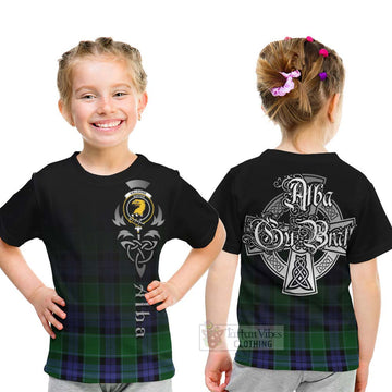 Haldane Tartan Kid T-Shirt Featuring Alba Gu Brath Family Crest Celtic Inspired - Tartan Vibes Clothing