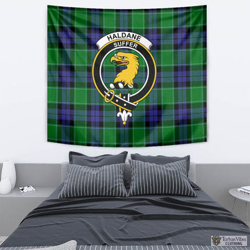 Haldane Tartan Tapestry Wall Hanging and Home Decor for Room with Family Crest - Tartan Vibes Clothing