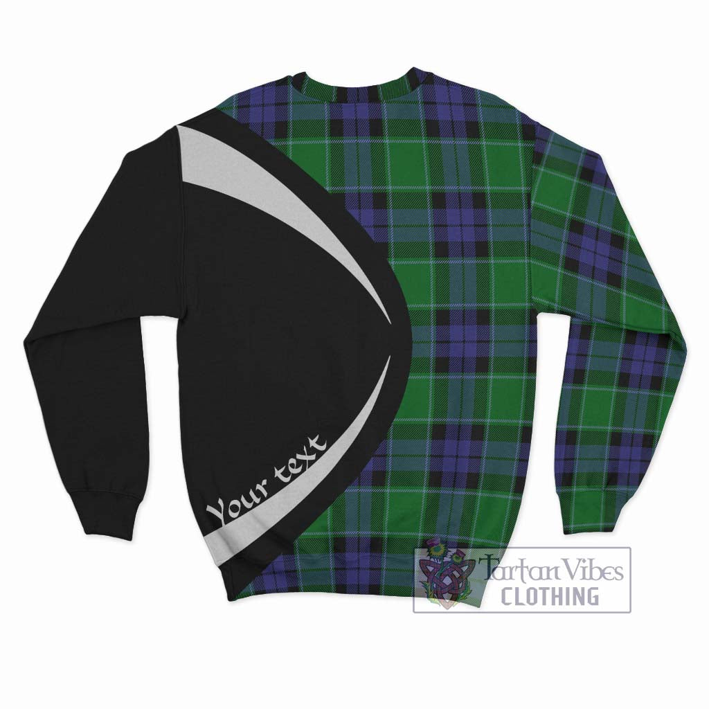 Haldane Tartan Sweatshirt with Family Crest Circle Style - Tartan Vibes Clothing