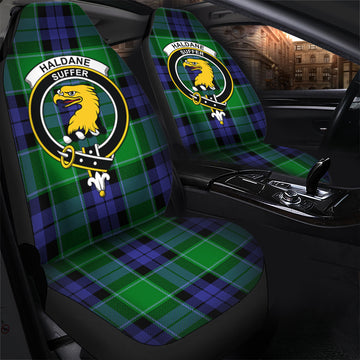 Haldane Tartan Car Seat Cover with Family Crest - Tartan Vibes Clothing