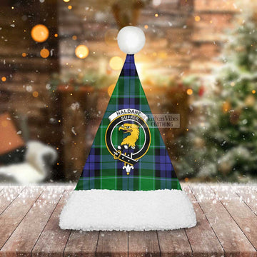 Haldane Tartan Christmas Santa Hats with Family Crest - Tartan Vibes Clothing