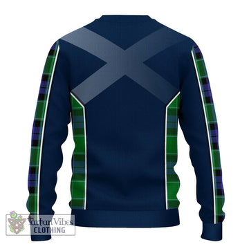 Haldane Tartan Ugly Sweater with Family Crest and Lion Rampant Vibes Sport Style - Tartan Vibes Clothing