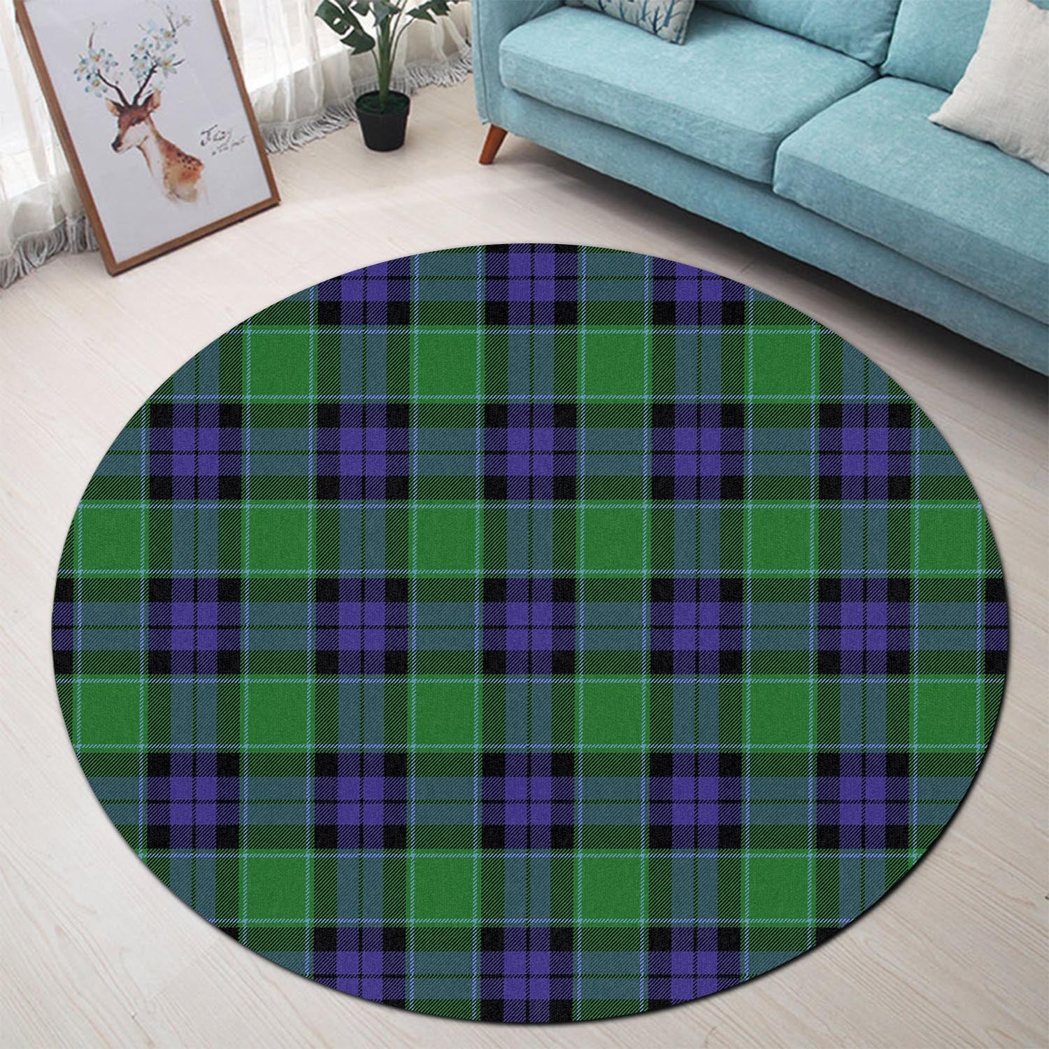 Haldane Tartan Round Rug - Tartan Vibes Clothing