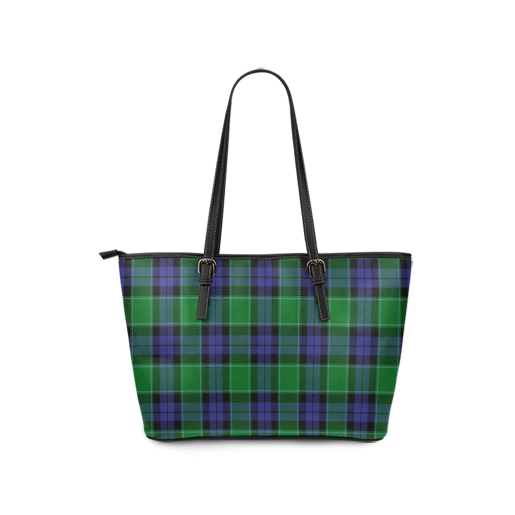 Haldane Tartan Leather Tote Bag - Tartan Vibes Clothing