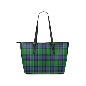 Haldane Tartan Leather Tote Bag - Tartan Vibes Clothing