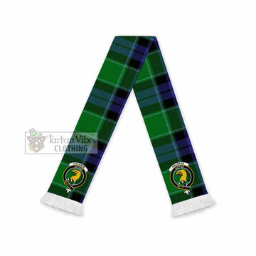 Tartan Vibes Clothing Haldane Tartan Ruffneck Scarf with Family Crest