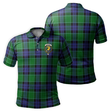 Haldane Tartan Men's Polo Shirt with Family Crest