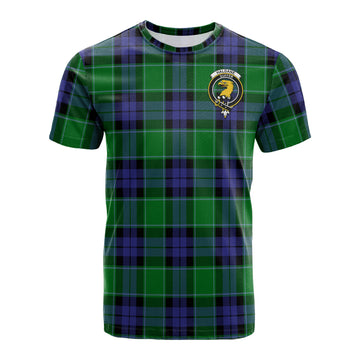 Haldane Tartan T-Shirt with Family Crest - Tartan Vibes Clothing