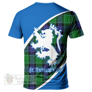 Haldane Family Crest Tartan T-Shirt Celebrate Saint Andrew's Day in Style - Tartan Vibes Clothing