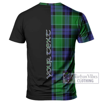 Haldane Tartan T-Shirt with Family Crest and Half Of Me Style - Tartan Vibes Clothing