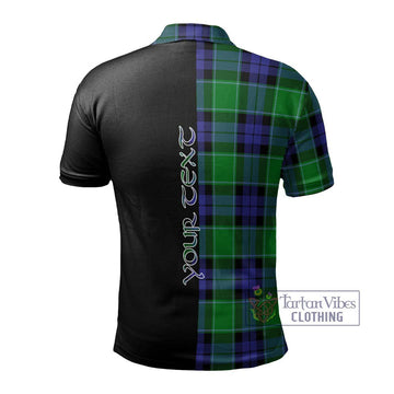 Haldane Tartan Polo Shirt with Family Crest and Half Of Me Style - Tartan Vibes Clothing