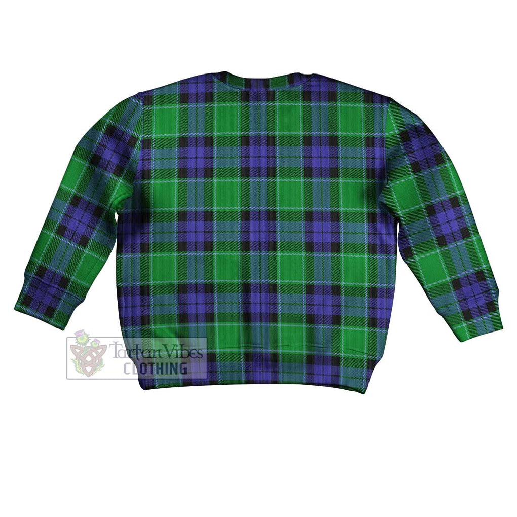 Haldane Tartan Kid Ugly Sweater with Family Crest - Tartan Vibes Clothing